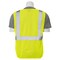 Deltaplus Safety Vest, Economy, Hi-Viz, Lime, 6X 61440 - alternate 3